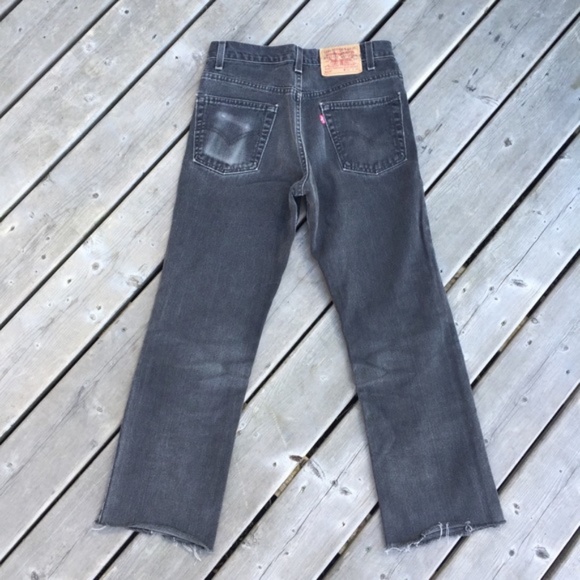 Vintage Levi’s Crop Flare Jeans USA Made Size 29 - Picture 4 of 14